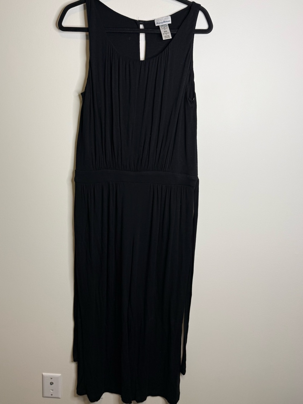 Tommy Bahama Black Sleeveless Maxi Dress size large
